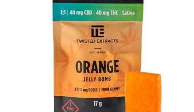 Twisted Extracts Orange Jelly Bomb (Sativa or 1:1 Sativa/CBD)